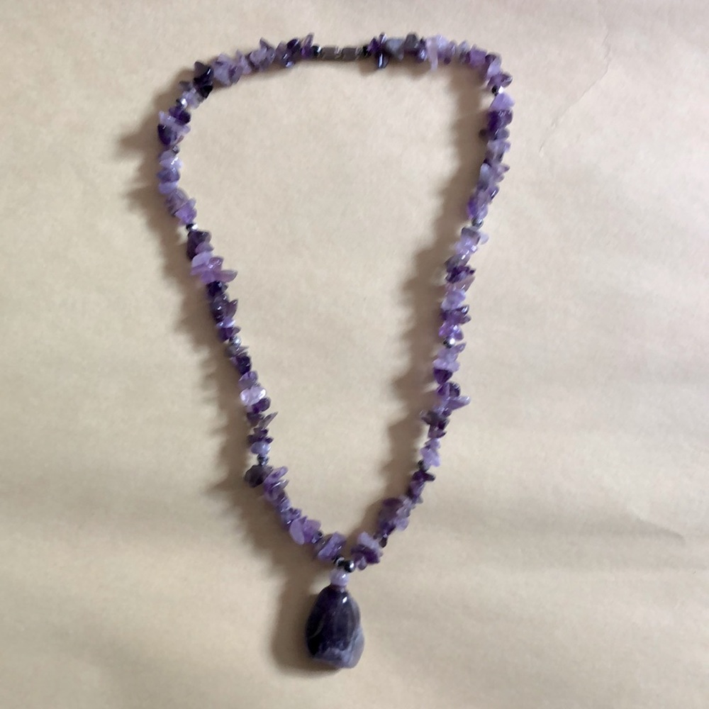 16” genuine Amethyst necklace